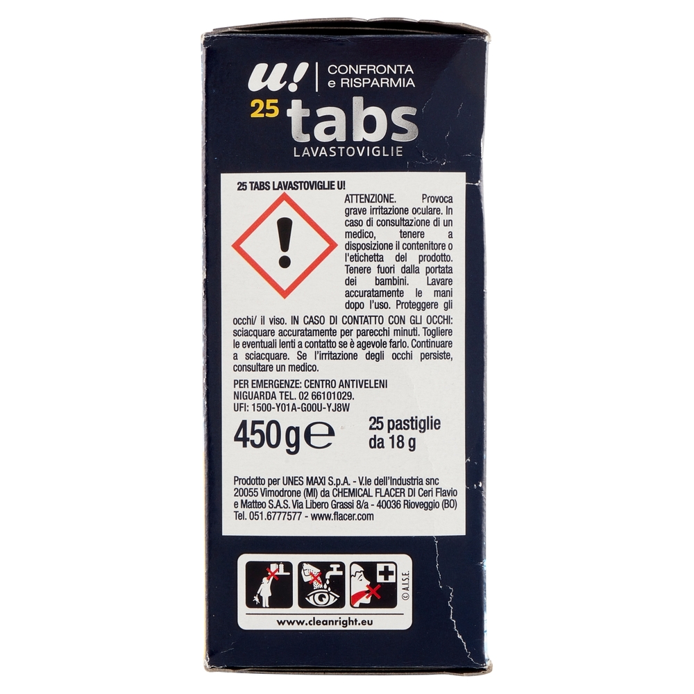 25 Tabs Lavastoviglie U! Confronta e Risparmia
